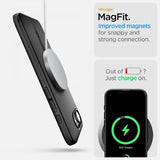 Spigen iPhone 16/17 Cover Thin Fit MagFit Sort