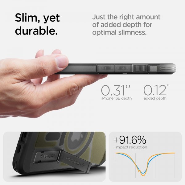 Spigen iPhone 16/17 Cover Tough Armor MagFit Frost Black