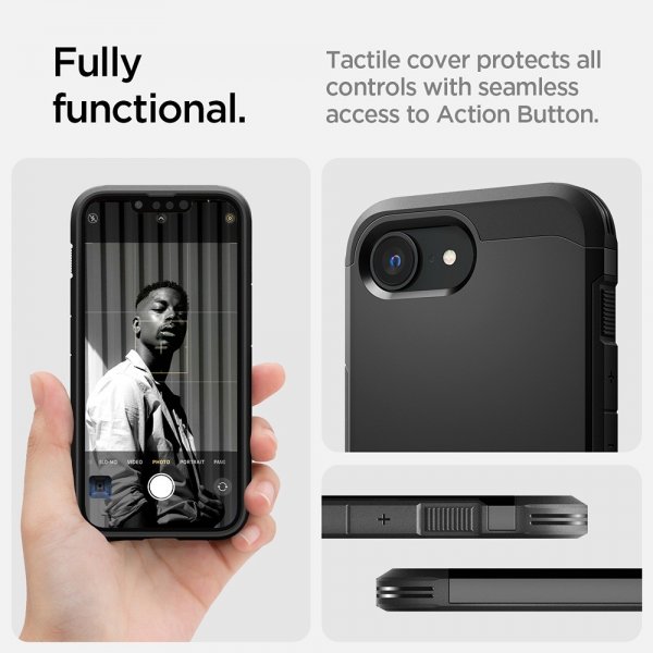 Spigen iPhone 16./17. Skal Tough Armor MagFit Sort