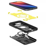 Spigen iPhone 16./17. Skal Tough Armor MagFit Sort