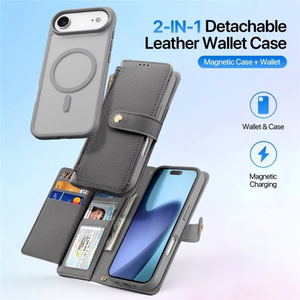 Dux Ducis iPhone Air Cover 2-i-1 Lawa Series MagSafe Grå