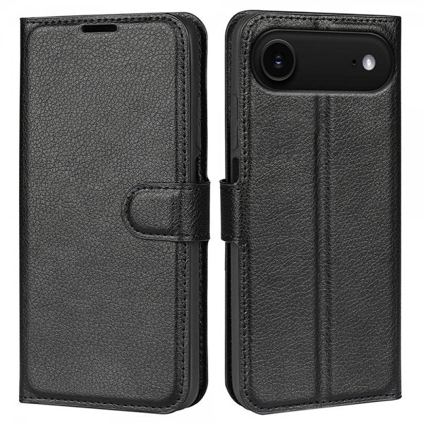 iPhone Air Etui Litchi Sort