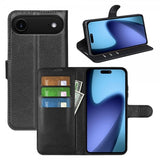 iPhone Air Etui Litchi Sort