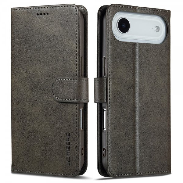 Lc.Imeeke iPhone Air Cover med Kortplads Stativfunktion Grå