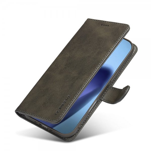 Lc.Imeeke iPhone Air Cover med Kortplads Stativfunktion Grå