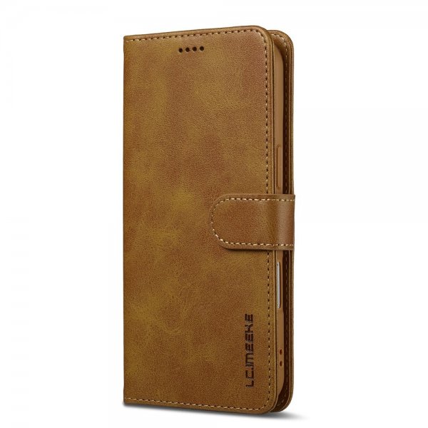 Lc.Imeeke iPhone Air Cover med Kortplads Stativfunktion Lysebrun