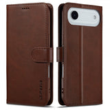 Lc.Imeeke iPhone Air Cover med Kortplads Stativfunktion Mørkebrun