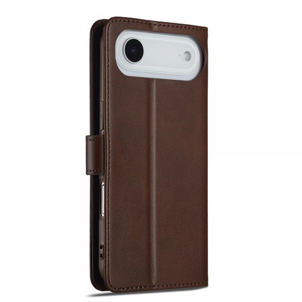 Lc.Imeeke iPhone Air Cover med Kortplads Stativfunktion Mørkebrun