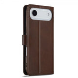 Lc.Imeeke iPhone Air Cover med Kortplads Stativfunktion Mørkebrun