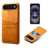 iPhone Air Etui med To Kortrum Lysebrun