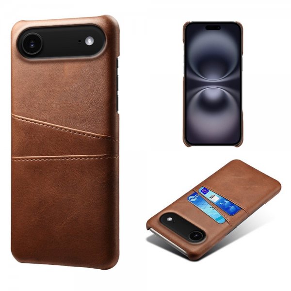 iPhone Air Etui med To Kortrum Mørkebrun