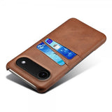 iPhone Air Etui med To Kortrum Mørkebrun