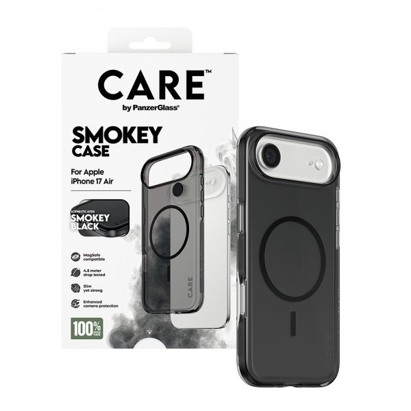 CARE by PanzerGlass iPhone Air Cover Smokey MagSafe Sort