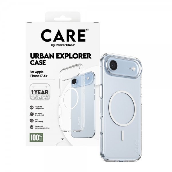 CARE by PanzerGlass iPhone Air Cover Urban Explorer MagSafe Hvid