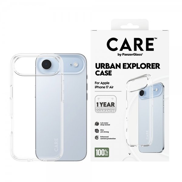 CARE by PanzerGlass iPhone Air Cover Urban Explorer Transparent