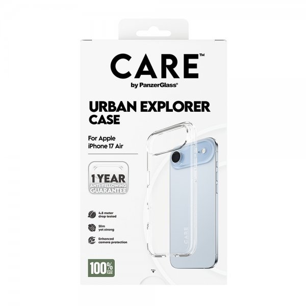 CARE by PanzerGlass iPhone Air Cover Urban Explorer Transparent