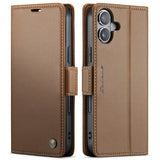 CaseMe iPhone 17 Etui 023 Series Brun