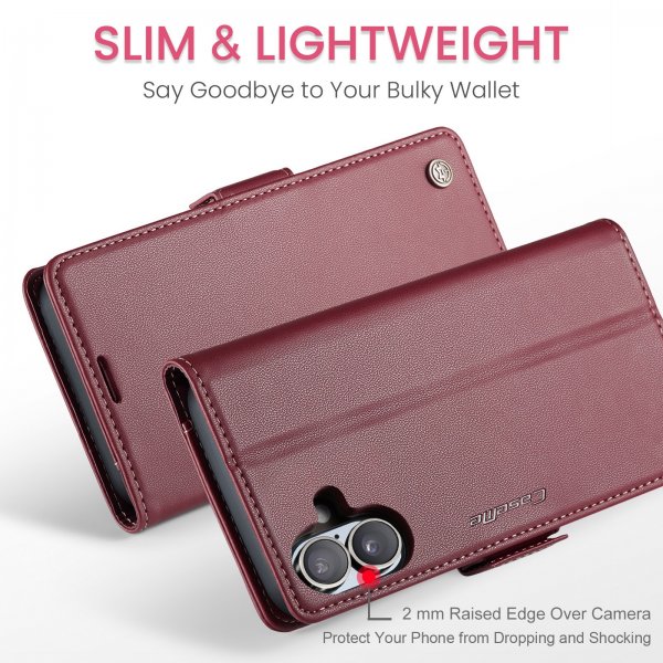 CaseMe iPhone 17 Etui 023 Series Rød