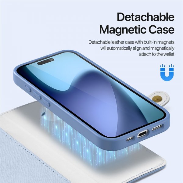 Dux Ducis iPhone 17 Etui 2-i-1 Lawa Series MagSafe Blå