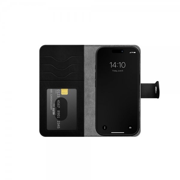 Ideal of Sweden iPhone 17 Etui Magnet Wallet+ MagSafe Sort