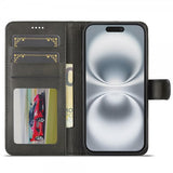 Lc.Imeeke iPhone 17 Etui med Kortlomme Stativfunktion Sort
