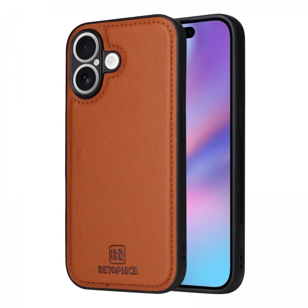 Betopnice iPhone 17 Etui med Aftageligt Cover 005 Brun