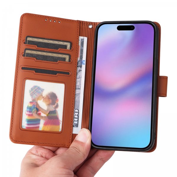 Betopnice iPhone 17 Etui med Aftageligt Cover 005 Brun
