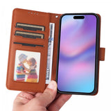 Betopnice iPhone 17 Etui med Aftageligt Cover 005 Brun