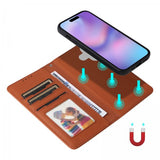 Betopnice iPhone 17 Etui med Aftageligt Cover 005 Brun