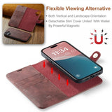 Dg.Ming iPhone 17 Etui med Aftageligt Cover Rød