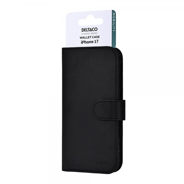 Deltaco iPhone 17 Etui Pung Sort