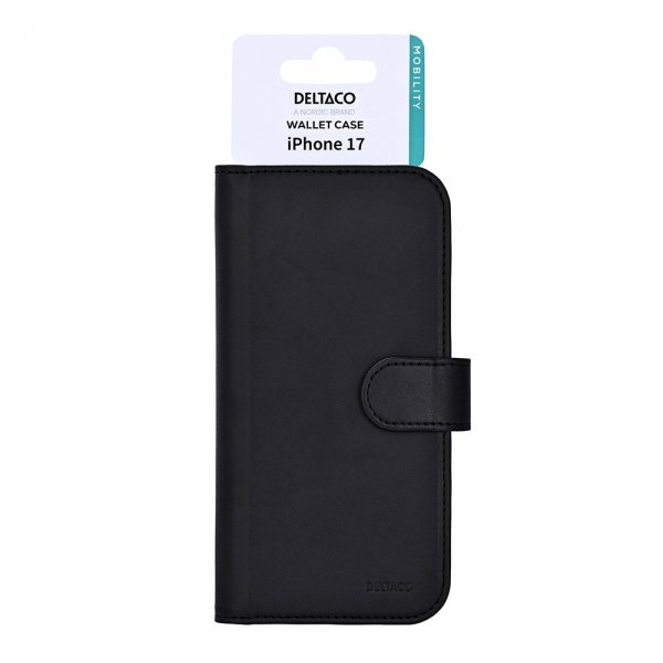 Deltaco iPhone 17 Etui Pung Sort