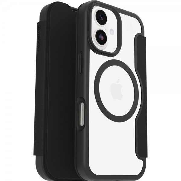 Otterbox iPhone 17 Etui React Folio MagSafe Black Crystal