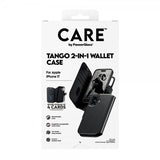 CARE by PanzerGlass iPhone 17 Etui Tango Two-in-One Wallet MagSafe Sort