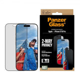 PanzerGlass iPhone 17/iPhone 16 Pro Skærmbeskyttelse Ultra-Wide Fit Privacy EasyAligner