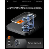 Spigen iPhone 17 Kamerabeskyttelse GLAS.tR EZ Fit Optik Pro 2-pak Blå