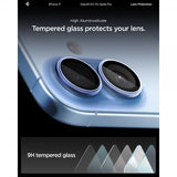 Spigen iPhone 17 Kamerabeskyttelse GLAS.tR EZ Fit Optik Pro 2-pak Blå