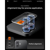 Spigen iPhone 17 Kamerabeskyttelse GLAS.tR EZ Fit Optik Pro 2-pak Lilla