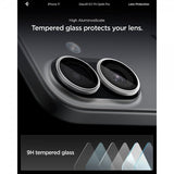 Spigen iPhone 17 Kamerabeskyttelse GLAS.tR EZ Fit Optik Pro 2-pak Sølv