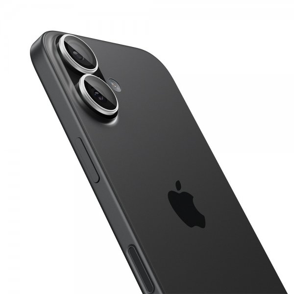 Spigen iPhone 17 Kamerabeskyttelse GLAS.tR EZ Fit Optik Pro 2-pak Sølv