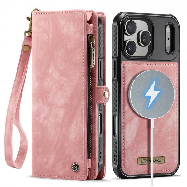 CaseMe iPhone 17 Pro Etui 008 Series Aftageligt Cover Rosa