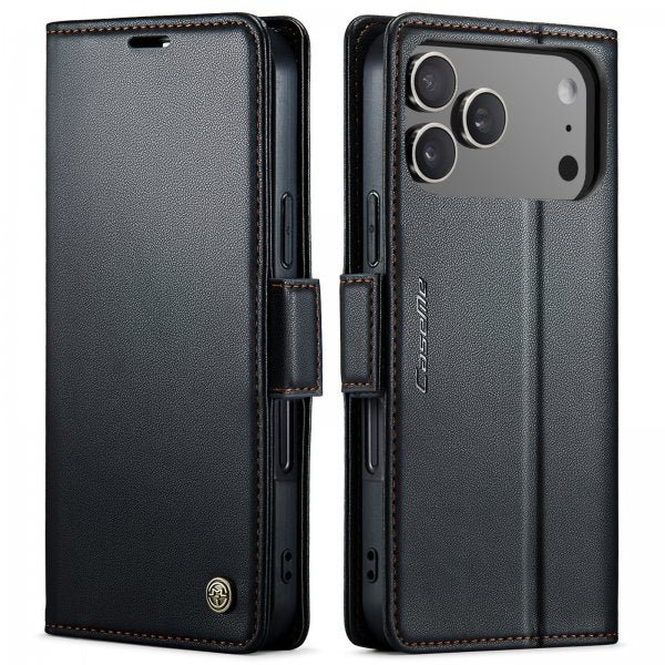 CaseMe iPhone 17 Pro Etui 023 Series Sort
