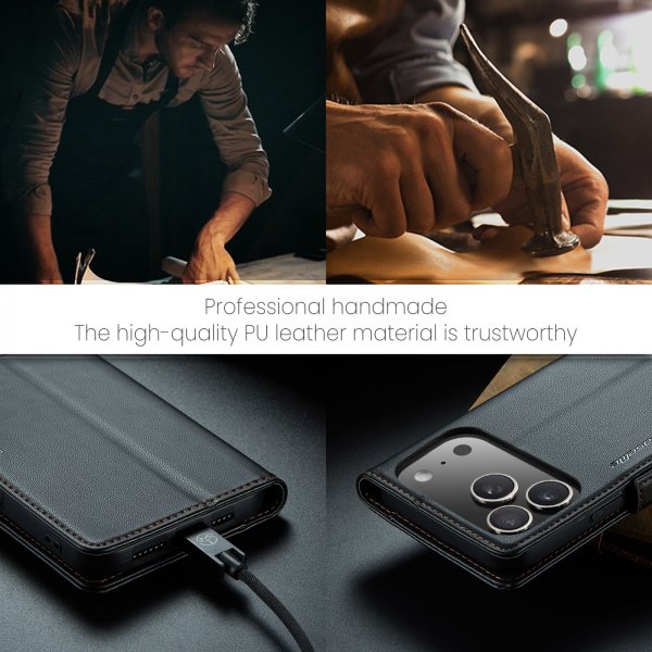 CaseMe iPhone 17 Pro Etui 023 Series Sort