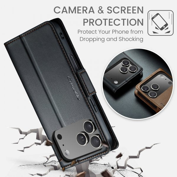 CaseMe iPhone 17 Pro Etui 023 Series Sort