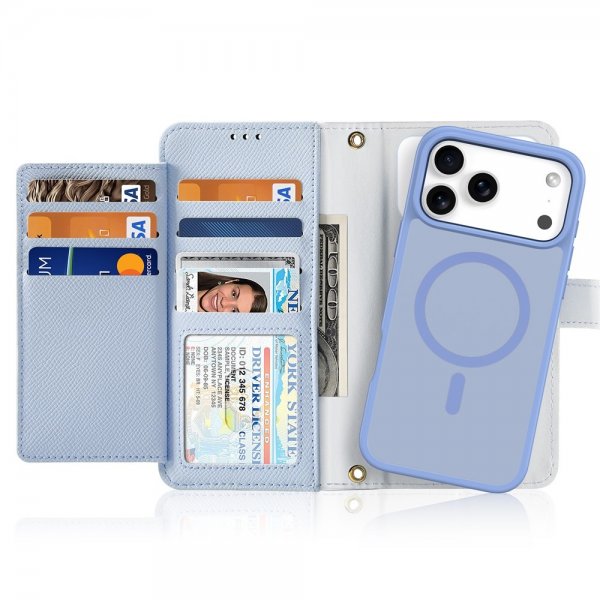 Dux Ducis iPhone 17 Pro Etui 2-i-1 Lawa Series MagSafe Blå