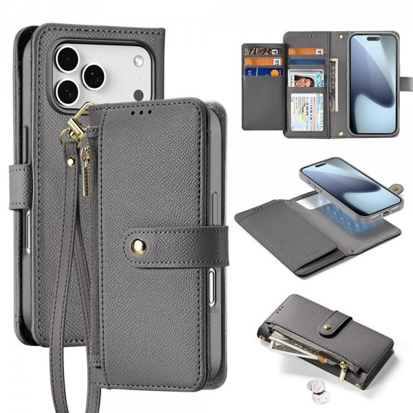 Dux Ducis iPhone 17 Pro Etui 2-i-1 Lawa Series MagSafe Grå
