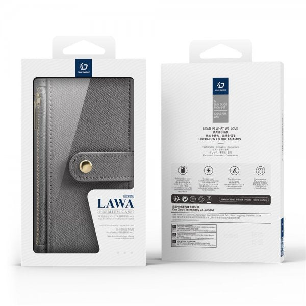 Dux Ducis iPhone 17 Pro Etui 2-i-1 Lawa Series MagSafe Grå