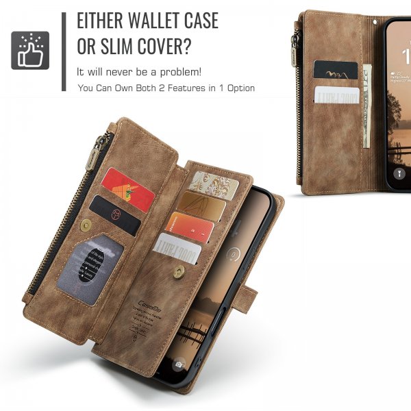 CaseMe iPhone 17 Pro Etui C30 Serie Brun