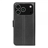 iPhone 17 Pro Etui Litchi Sort