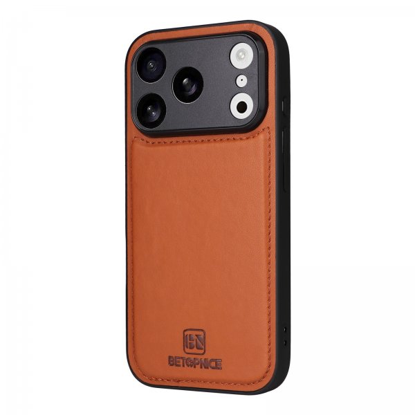 Betopnice iPhone 17 Pro Etui med Aftageligt Cover 005 Brun